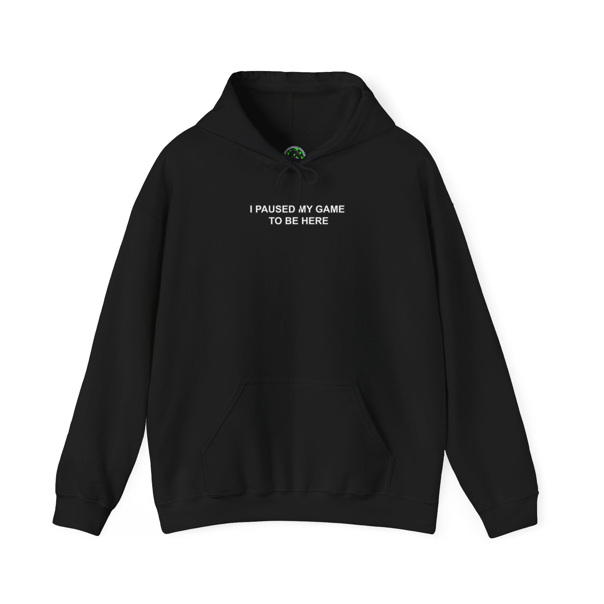 "I Paused My Game to Be Here" Funny Gaming Hoodie